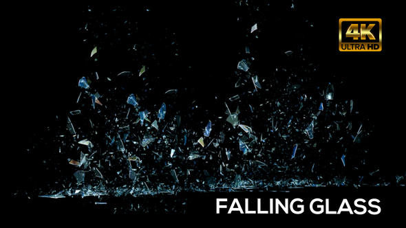 Falling Crash Glass 4K, Stock Footage | VideoHive